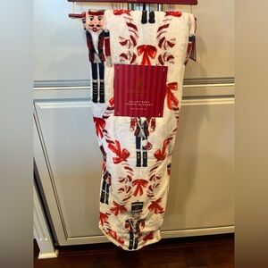 Granville Velvet Soft Throw Blanket with Nutcracker Christmas Design